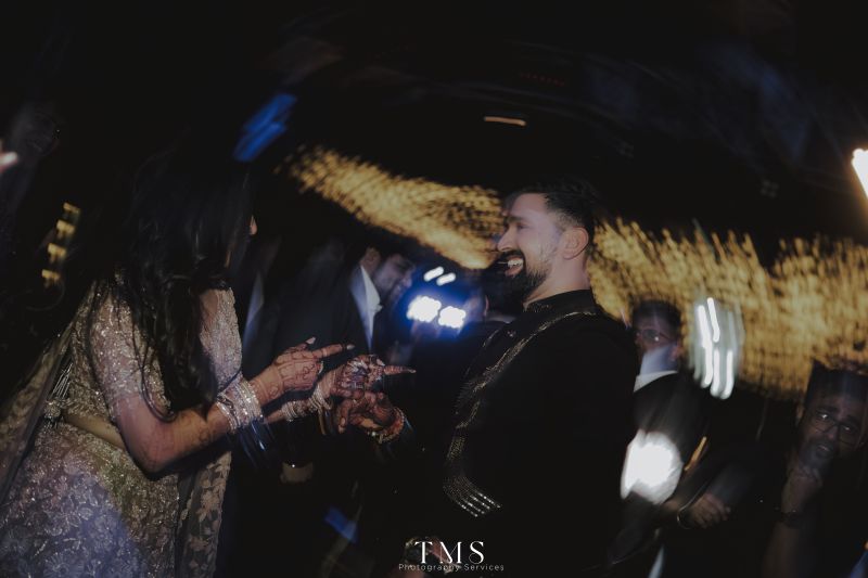 Emotional candid shot of bride Tarusha during rituals